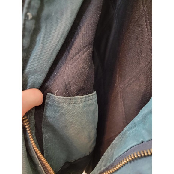 Vintage Carhartt Barn /Chore Zip and Snap Up Jacket Men's XL Green Cotton 1999 - Picture 10 of 10